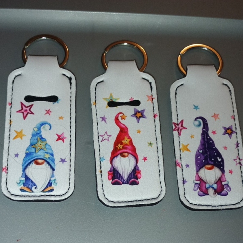 Gnome Chapstick Key Holder Set